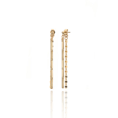 14kt GoldFill Linear Long Earrings