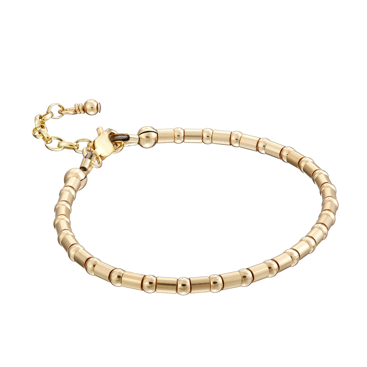 14kt Goldfill Beaded Bracelet - Set of Three