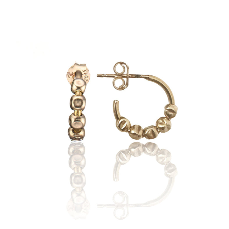 14kt GoldFill Molten Hoops