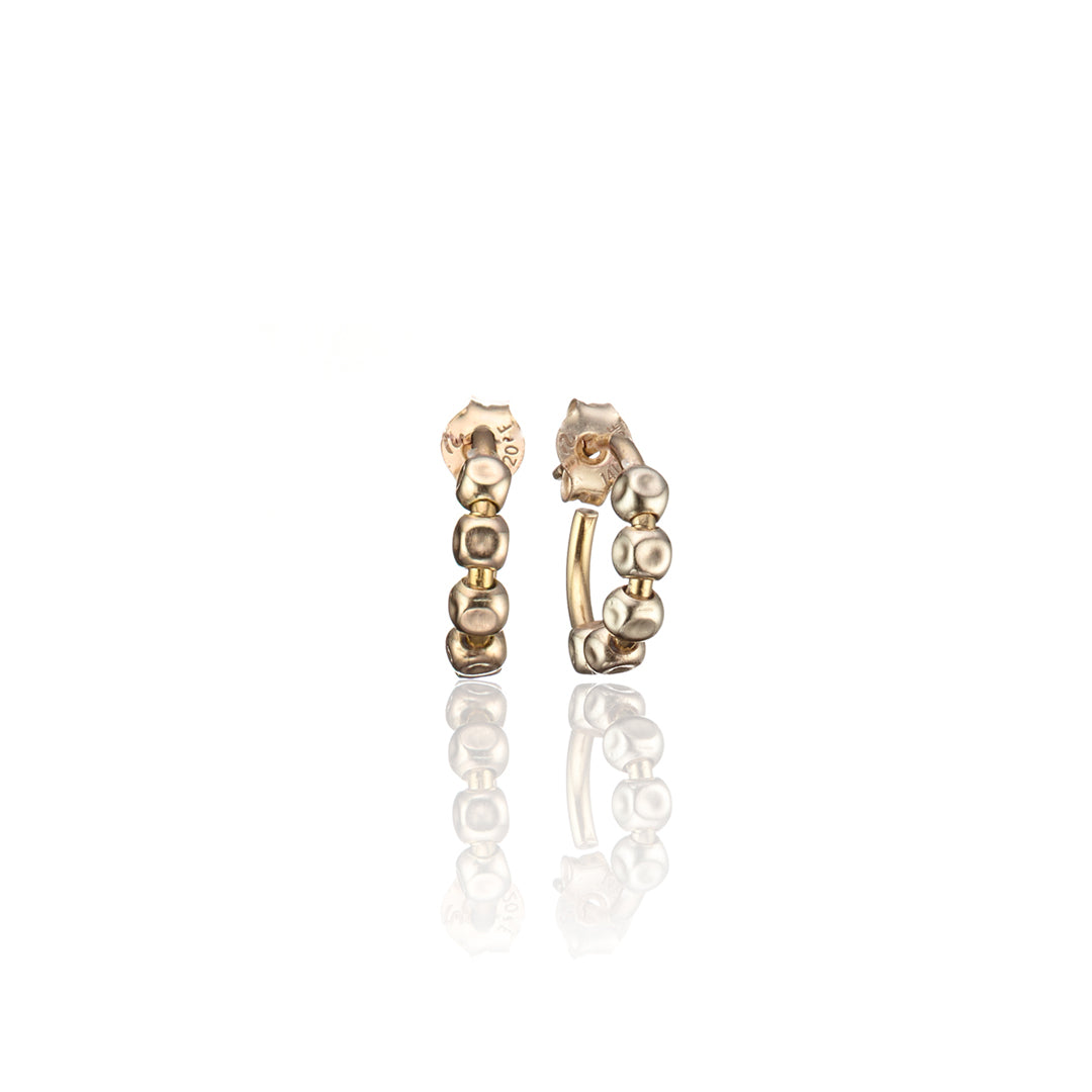 14kt GoldFill Molten Hoops