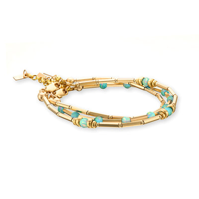 14kt GoldFill/Opal Moon Bracelet Stack - Set of Three