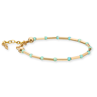 14kt GoldFill/Opal Moon Bracelet Stack - Set of Three