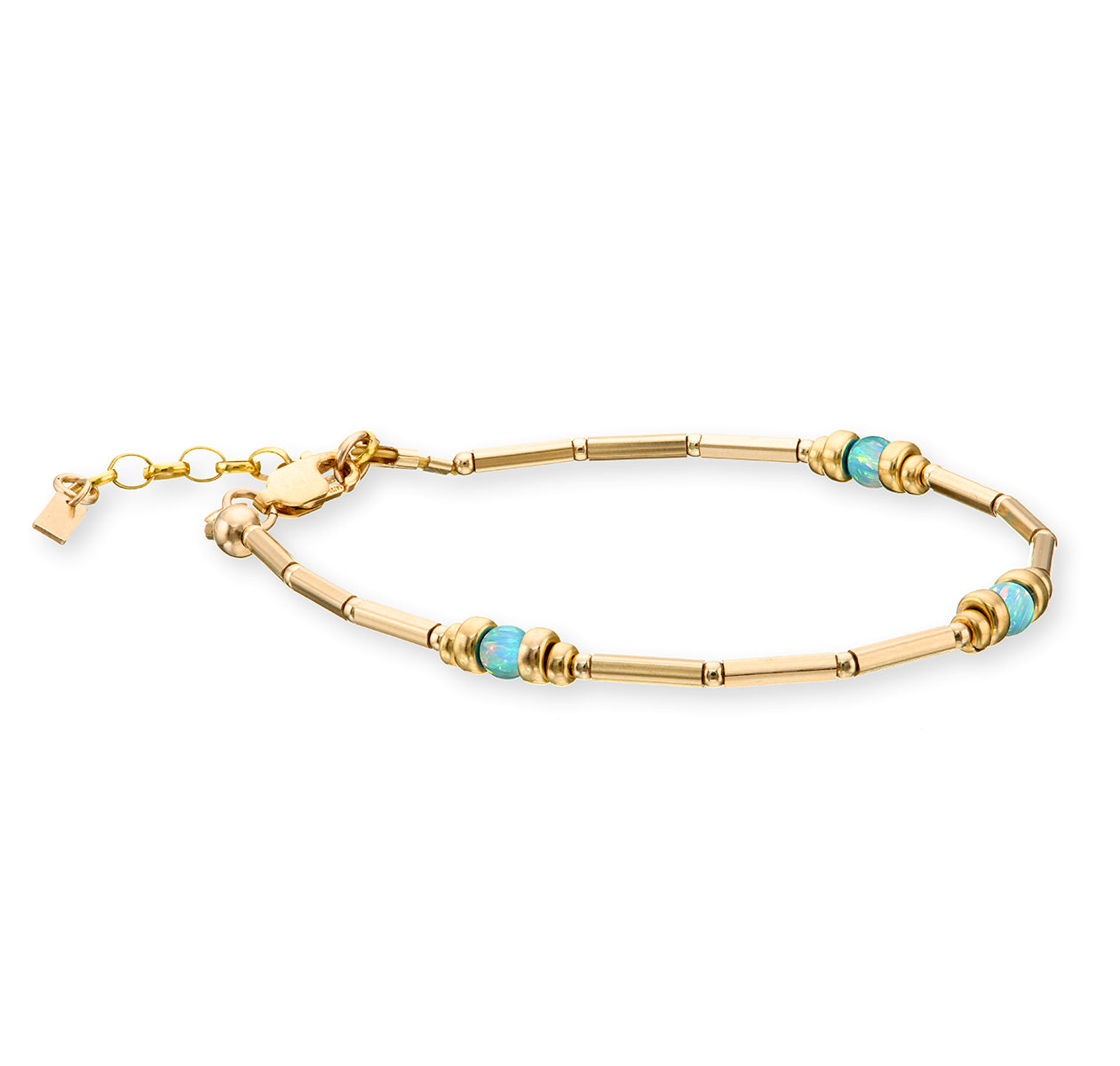 14kt GoldFill/Opal Moon Bracelet Stack - Set of Three