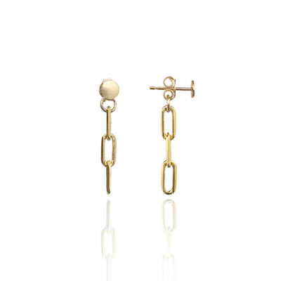 14kt GoldFill Round Paperclip Studs